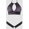 Image de Ensemble Ouvert 2 Pièces Dentelle & Maille Noir