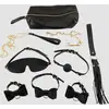 Image de Kit BDSM similicuir Bow Tie 7 pièces