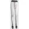 Image de Collant Ouvert Opaque Effet Satin Noir