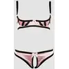 Image de Ensemble 2 Pièces Ouvert Satin Rose