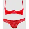 Image de Ensemble 2 Pièces Dentelle Rouge