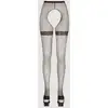 Image de Collant Ouvert Résille Noir