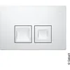 Image de Geberit Delta35 Plaque de dÃ©clenchement pour touche double chasse, 115135115