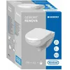 Image de Pack WC suspendu Geberit Renova 54cm, Rimfree, abattant ralenti et dÃ©clipsable, Blanc