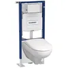 Image de Pack bÃ¢ti-support Duofix autoportant-plaque & cuvette WC Prima Rimfree GEBERIT