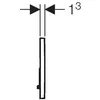 Image de Geberit Sigma01 Plaque de dÃ©clenchement avec touche double chasse, 115770JQ5