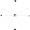 Image de Horloge murale Umbrella chrome et noire Kare Design