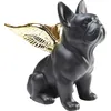 Image de DÃ©co bouledogue noir ailes dorÃ©es Kare Design