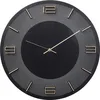Image de Horloge murale Leonardo noire et dorÃ©e Kare Design