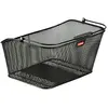 Image de Panier vélo arrière acier nid abeille avec fixation clip adaptable sur tout porte bagage Basil Klickfix Korbklip 24L 39x30x21 cm