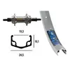 Image de Roue arriére avec vis Exal Winora Zx 19 135 26" x 1,75 mm