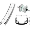 Image de Roue avant Exal Dh3N31 Rigid36T Argenté 28" 703174