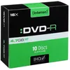 Image de Intenso - 10 x DVD-R - 4.7 Go (120 minutes) 16x - boÃ®tier CD Ã©troit