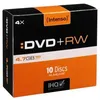 Image de Intenso - 10 x DVD+RW - 4.7 Go (120 minutes) 4x - boÃ®tier CD Ã©troit