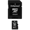 Image de Intenso - Carte mÃ©moire flash (adaptateur microSDXC vers SD inclus(e)) - 64 Go - Class 10 - microSDXC