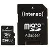 Image de Intenso Premium - Carte mÃ©moire flash (adaptateur microSDXC vers SD inclus(e)) - 256 Go - UHS-I / Class10 - microSDXC UHS-I