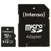 Image de Intenso Premium - Carte mÃ©moire flash (adaptateur microSDXC vers SD inclus(e)) - 512 Go - UHS Class 1 / Class10 - microSDXC UHS-I