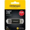 Image de ClÃ© USB INTENSO 256GB Twist Line USB 3.2