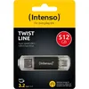Image de ClÃ© USB INTENSO 512GB Twist Line USB 3.2