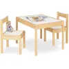 Image de Table Enfant Olaf Blanc Naturel 64x50cm + 2 Chaises