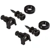Image de Schaller Security Lock Noir S1446 - 2 Attaches Sangle Guitare
