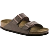 Image de Birkenstock - Sandales en suède synthétique - Arizona Birkibuc Regular Mocha - Taille 45 - Marron