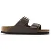 Image de Sandales plates BIRKENSTOCK  Arizona Birko-Flor Birkibuc Narrow - Mocca M66263580