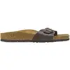 Image de Birkenstock - Mules en matière synthétique - Madrid Birko-Flor Regular Dark Brown en Cuir - Taille 41 - Marron