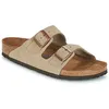 Image de Sandales Birkenstock Arizona Cuir Suede Soft Footbed M Bk951301 Marron - 40