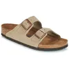 Image de Sandales Birkenstock Arizona Cuir Suede Soft Footbed M Bk951301 Marron - 42