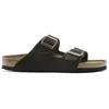 Image de Sandale Birkenstock Arizona Velours 951313 - Marron - 38