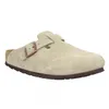 Image de Chaussons Birkenstock Boston Cuir Suede M Beige - 44