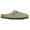 Image de Chaussons Birkenstock Boston Cuir Suede M Beige - 45