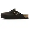 Image de Mules BIRKENSTOCK  Mocassins  Boston SFB daim P32560153