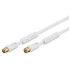 Image de CÃ¢ble de raccordement Goobay BKM 0150-G [1x antenne mÃ¢le 75 ? - 1x antenne femelle 75 ?] 1.50 m blanc
