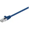 Image de Goobay 68053 cÃ¢ble de rÃ©seau Bleu 0,5 m Cat5e SF/UTP (S-FTP)