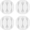 Image de Set de supports de cÃ¢ble Goobay 70373 blanc autocollant 4 pc(s)
