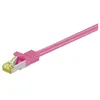 Image de Goobay RJ-45 CAT7 5m cÃ¢ble de rÃ©seau Magenta S/FTP (S-STP)