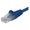 Image de goobay - Câble réseau - RJ-45 (M) pour RJ-45 (M) - 25 cm - UTP - CAT 6 - moulé, sans crochet - bleu