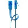 Image de Goobay - Cat 6a CÃ¢ble Patch Plat, U/utp, Bleu, Conducteur En Cuivre (cu). Longueur De CÃ¢ble 2 M