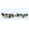 Image de ModÃ©lisme Ho : Figurines : Set De 6 Vaches Noires Et Blanches-Preiser