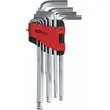 Image de KS TOOLS Werkzeuge-Maschinen GmbH Jeu de clÃ©s Allen Ã  tÃªte sphÃ©rique, longues, 10 piÃ¨ces (151.5000)