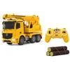 Image de Jamarajamara Grue TÃ©lÃ©commandÃ©e Mercedes-Benz Arocs 1:20 Jaune-Jamara