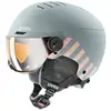 Image de Casque visière Uvex Rocket Junior Visor (rhino blush mat) enfant