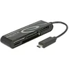 Image de Delock USB 2.0 Card Reader USB Type-C male 5 Slots - Lecteur de carte - tout-en-un (Multi-Format) - USB-C