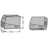 Image de Borne de connexion - automatique - 224 - pour luminaires 2,5 mm2 - 1R1S WAGO