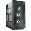 Image de Sharkoon Rebel C80g RGB ATX Black Rebel C80G RGB - BoÃ®tier moyen tour - Noir - RGB - FenÃªtre