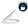 Image de Abattant WC architectura declipsable avec frein de chute (98M9C101)