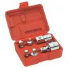 Image de Vigor Jeu d'adaptateurs - CarrÃ© creux 6,3 mm (1/4 pouce), CarrÃ© creux 10 mm (3/8 pouce), CarrÃ© creux 12,5 mm (1/2 pouce), CarrÃ© creux 20 mm (3/4 pouce) - CarrÃ© massif 6,3 mm (1/4 pouce), CarrÃ© massif 10 m