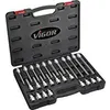 Image de Vigor CarrÃ© femelle entraÃ®nement 12,5 = 1/2 pouce Assortiment de douilles mÃ¢les Ã  denture multiple (XZN) - CarrÃ© creux 12,5 mm (1/2 pouce) - Profil denture multiple intÃ©rieur XZN - Ouverture de clÃ©: - - N